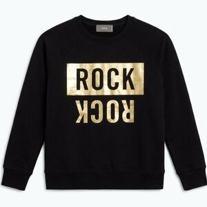 Zadig & Voltaire Black Sweatshirt with Gold Graphic